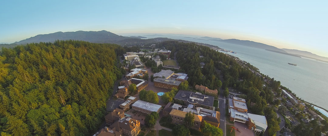 aerial view of campus